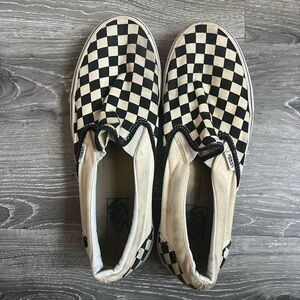 Classic black and white checkered vans